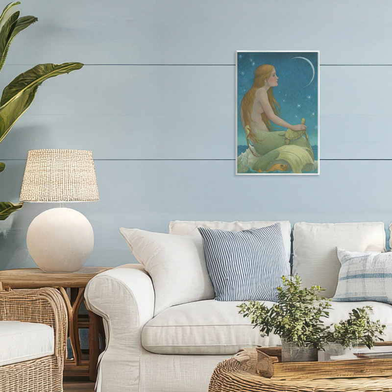 Plaque murale «New Moon Mermaid», conception par Christina P. Wyatt, H 15 po x l 10 po