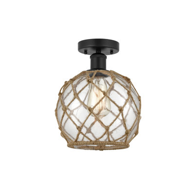 Larocque Glass Semi Flush Mount