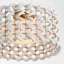 Catania 17" Flush Mount With Cream Braided Rope-660697588