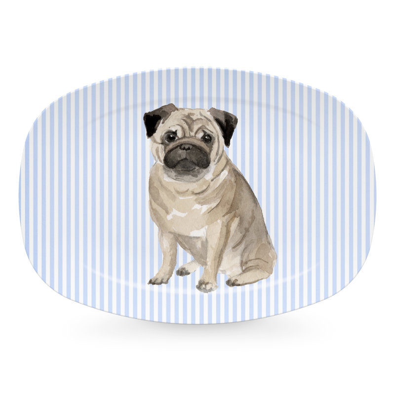 Best Friends Pug Platter