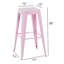Iron Counter Stool with Iron Frame-1081703770-1081703771