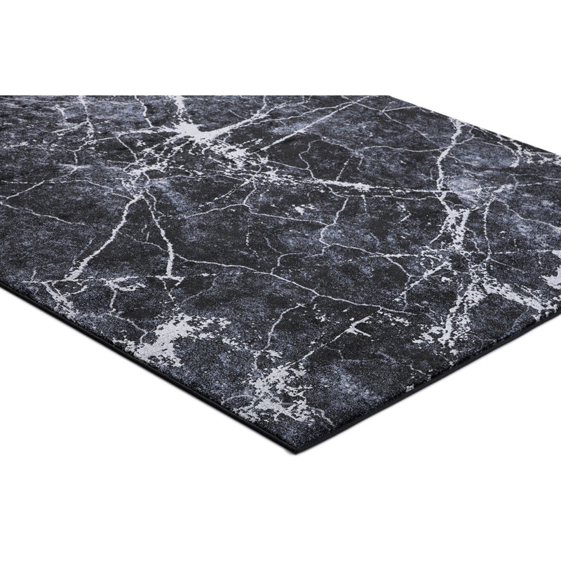 Tapis performant à tissage en marbre Napoli, Rectangle 6 pi 7 po x 9 pi 3 po