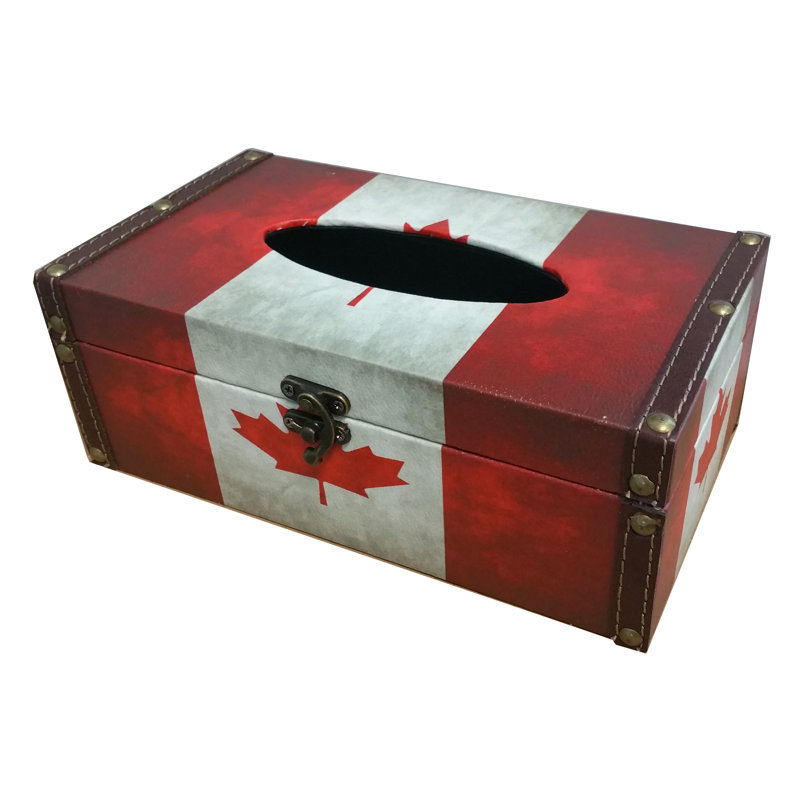 Housse de boîte de papier drapeau canadien Espindola