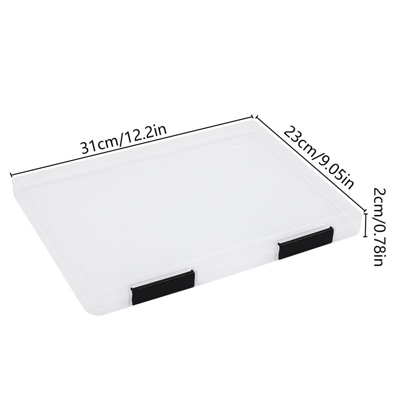 1.18" H x 12.2" W x 9.05" D File Storage Box（12 Pieces), Multilcolor, 0.78" H x 12.2" W x 9.05" D