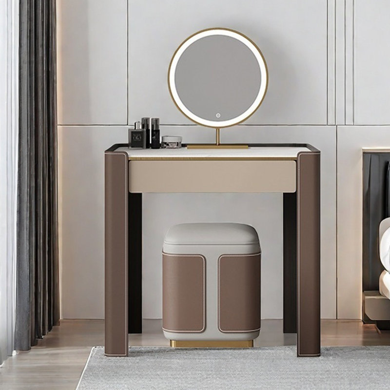 Solid wood advanced sense creative dressing table