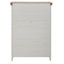 Armoire de rangement beige 6 - Commode spacieuse pour la chambre à coucher avec rails en métal lisse