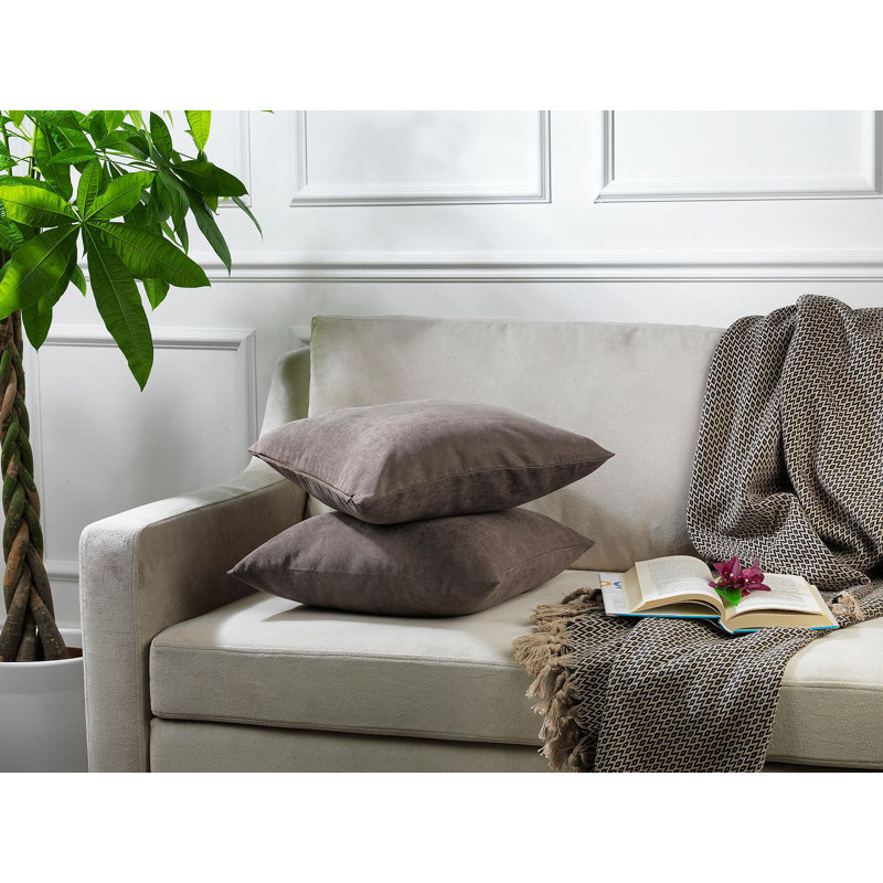 Indoor / Outdoor Square Scatter Cushion Cover, Light brown, 60 x 60cm