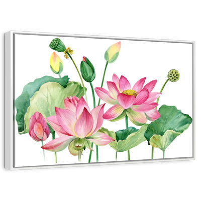 Grappe de lotus rose