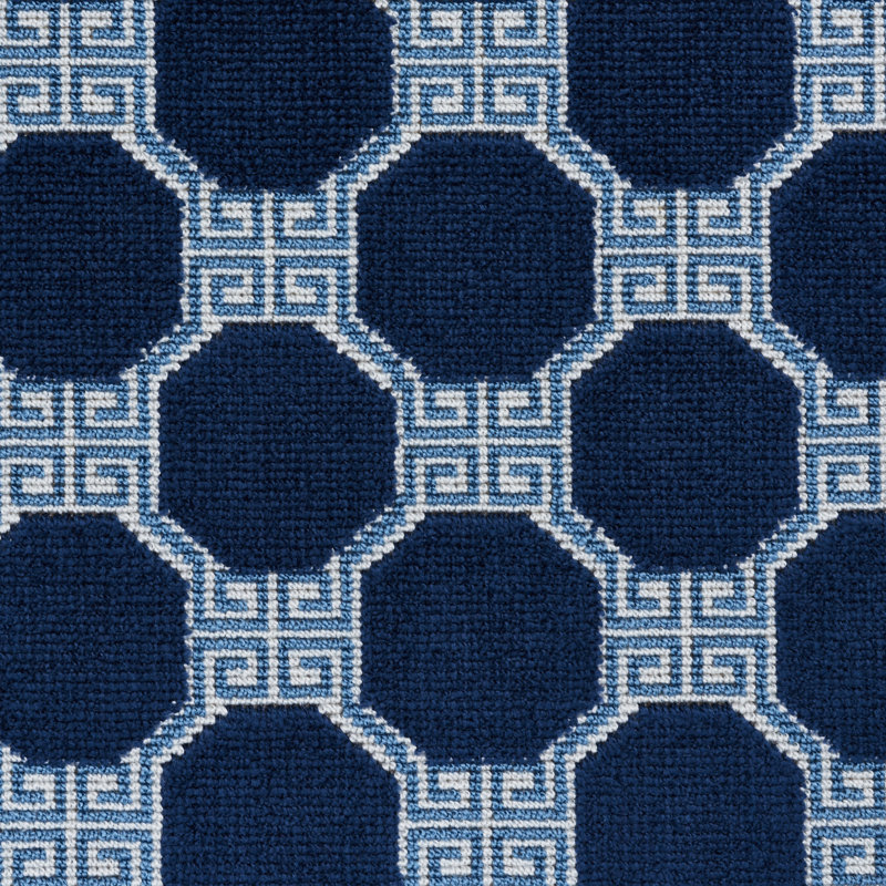 Tissu de velours Octavia, Saphir