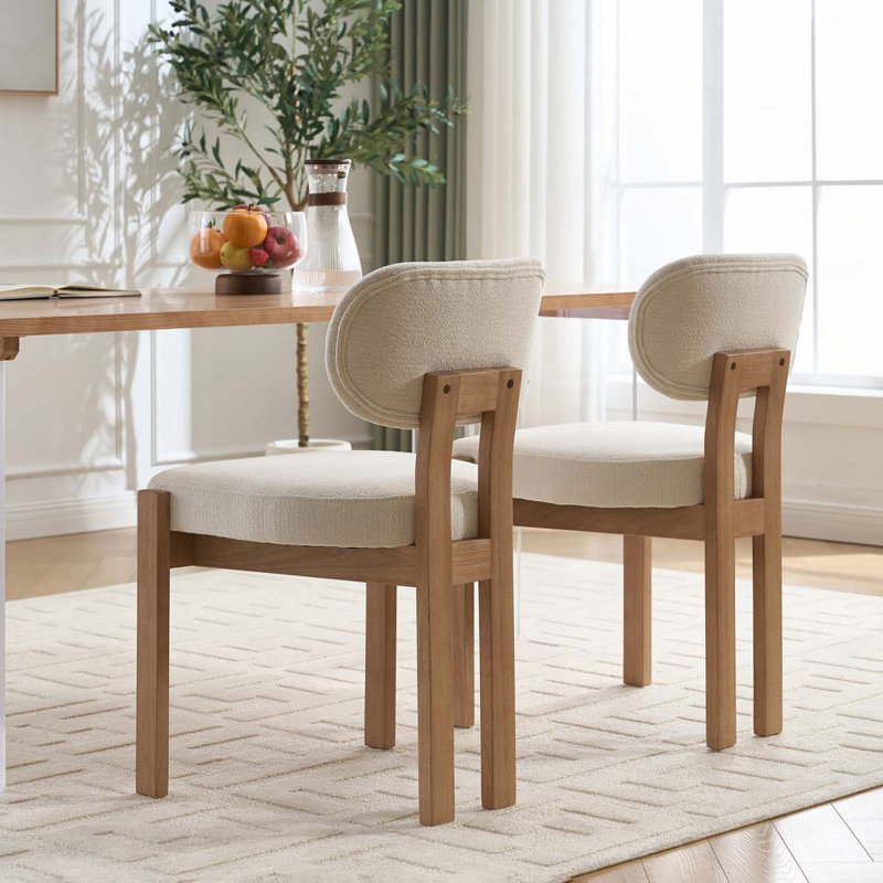 Chaises de salle à manger moelleuses, Beige