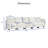 Drashti Convertible Modular Sectional Linen Sofa for Living Room, Apartment, Office-942541171