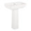 Lavabo de salle de bain piédestal en argile réfractaire 23 "avec trou de robinet Pentero