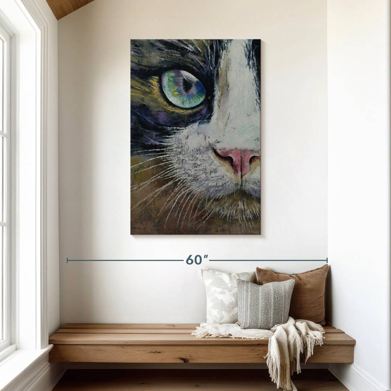 Brampt Snowshoe Cat, 45" H x 30" W