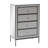 Jannike 37.4'' H Mirrored 4-Drawer Dresser