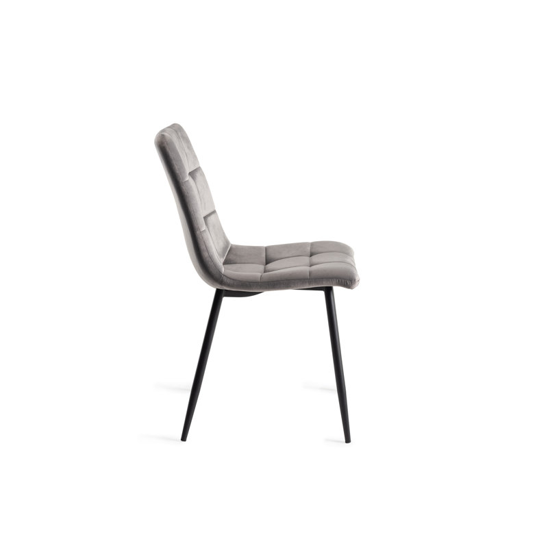 Cressida 283.97cm H Upholstered Side Chair, Grey