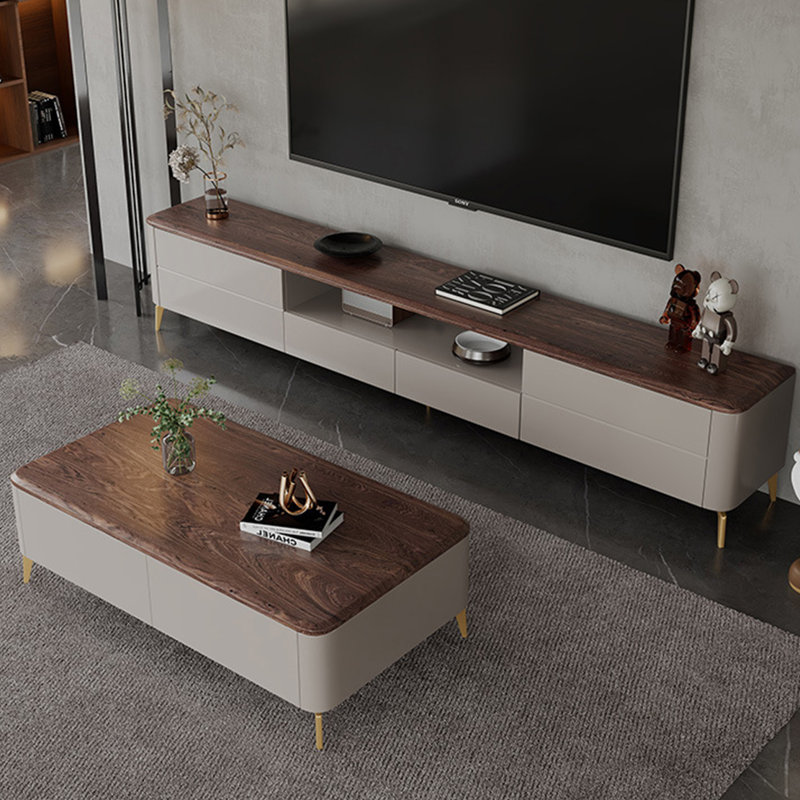 Rectangular storage coffee table, 17.9" H x 55.1" L x 31.5" W