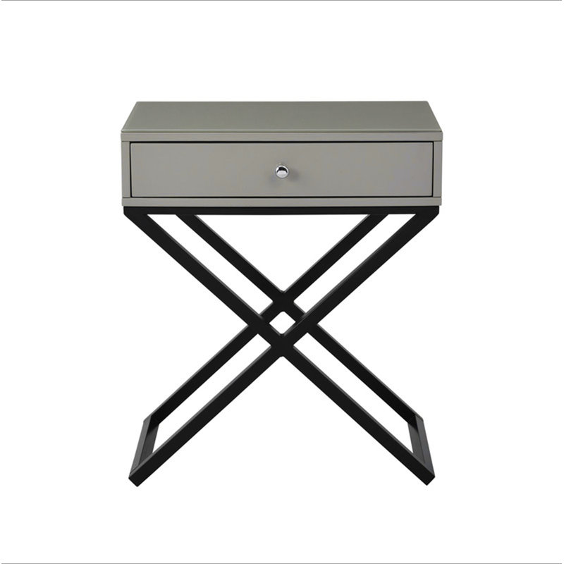 Table de chevet 23 po Taupe, Taupe