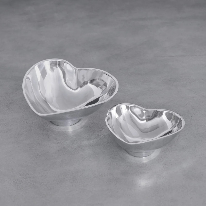 Giftables 6.5'' Handmade Dessert Bowl, Silver