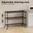 Nyakume 35.65'' W Metal Shelving Unit with Wheels