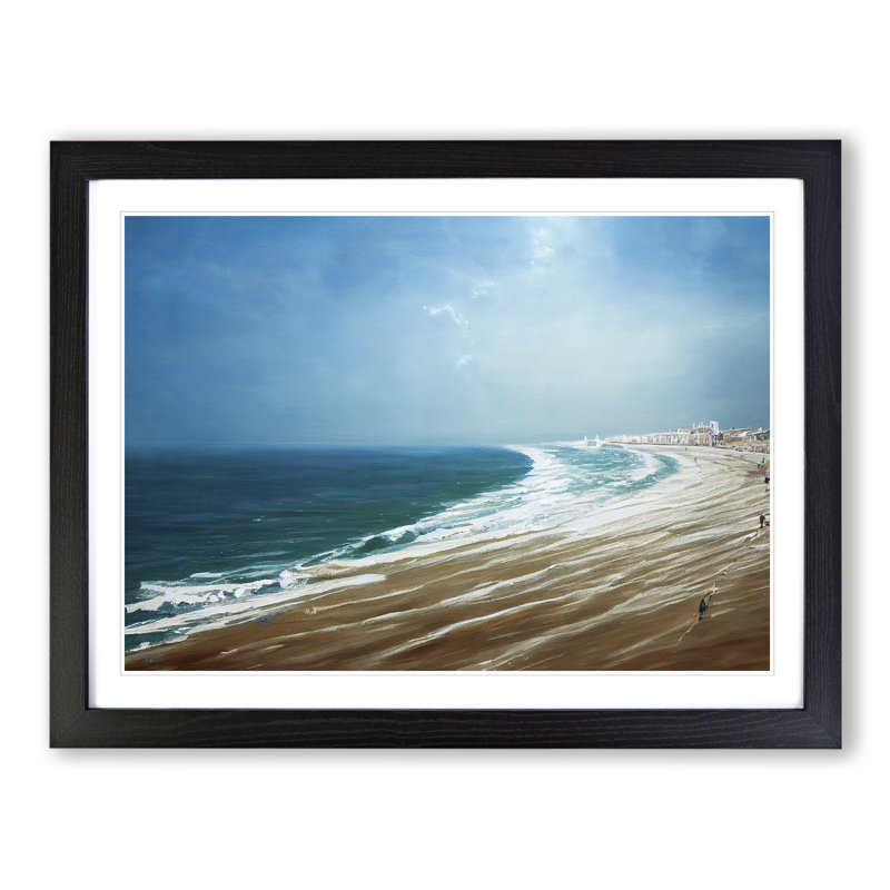 Beach Beauty - Single Picture Frame Painting, Black, 34cm H x 46cm W x 2cm D