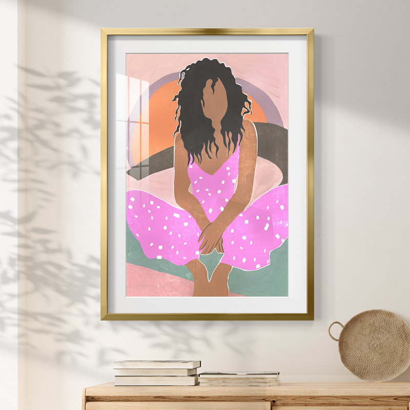 Spring Step II -Gallery Wrapped Canvas, 28.5" H x 20.5" W, Gold