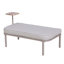 Steel / Rattan Garden Daybed Porto - 142 X 128cm, Grey