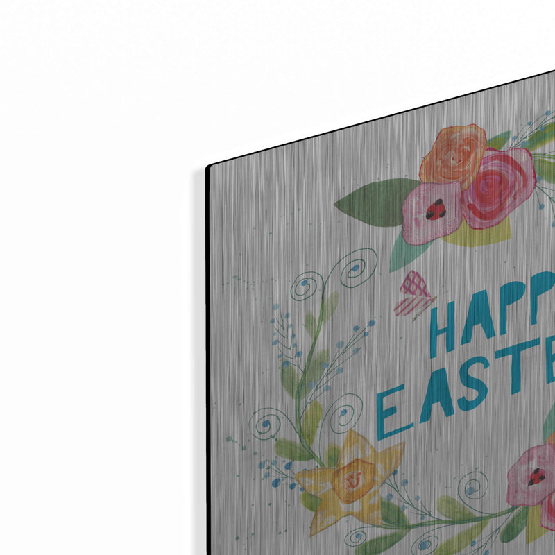 «Spring Has Sprung III» par Courtney Prahl, art mural en métal, 12 po x 12 po, H 12 po x l 12 po