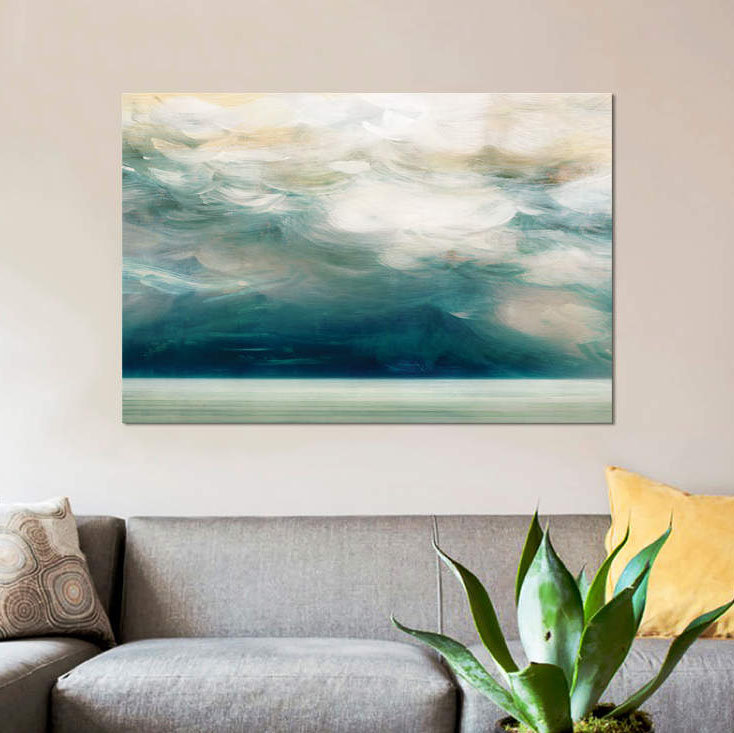« ocean breeze ii », reproduction d’impression sur toile, H 8 po x l 12 po x P 0,75 po, Toile tendue, Pas de tapis