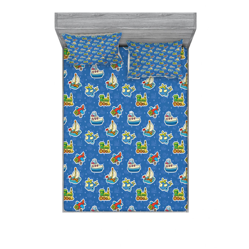 Ensemble de draps jouets, Ensemble de draps pour lit double avec un drap-hou