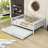 Havva Wood Daybed with Twin Size Trundle and Fence Guardrails-1756205956-1756205953