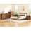 L'ensemble de chambre à coucher 4 pièces Farmhouse comprend une commode 6 tiroirs, une commode 4 tiroirs et des tables de chevet, 2