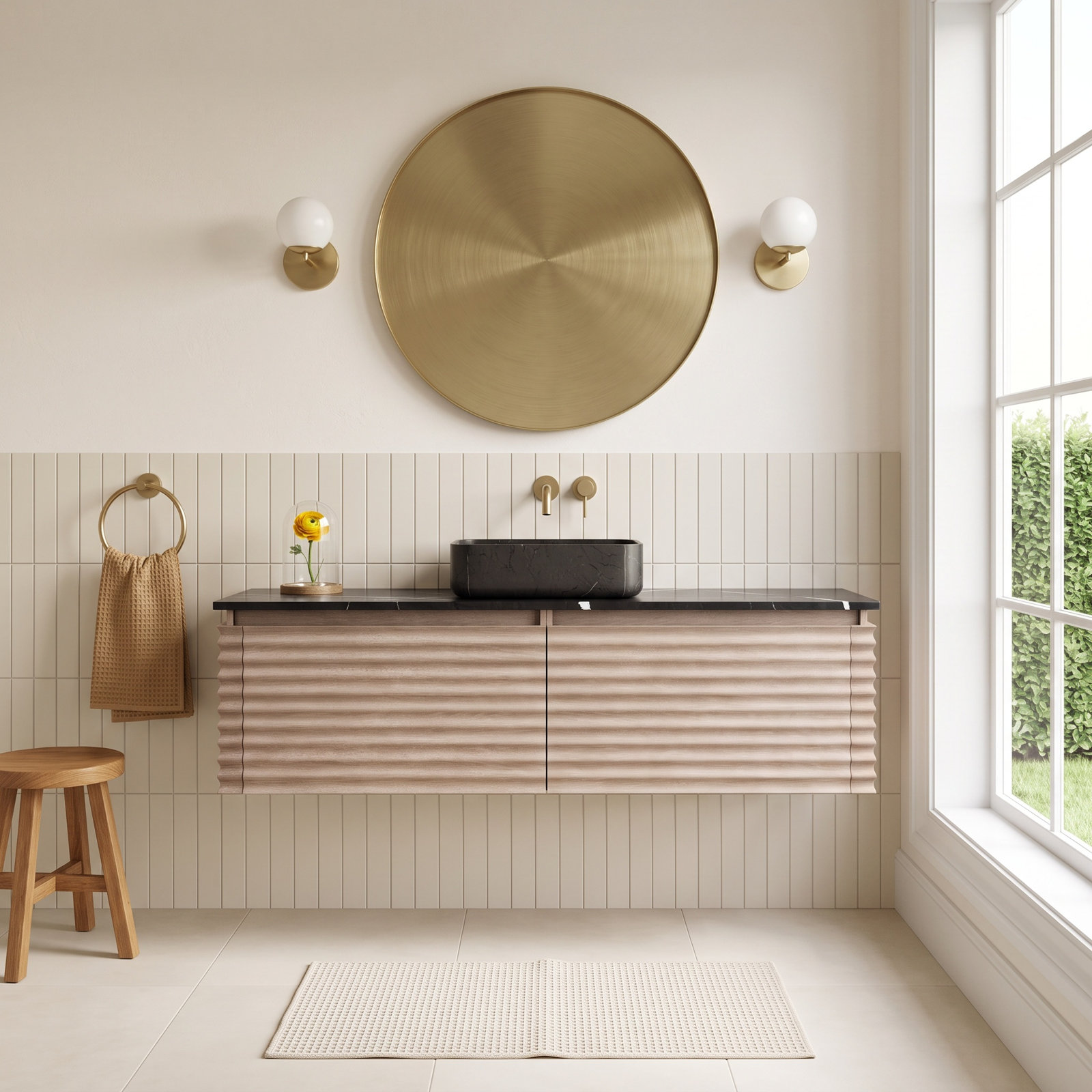 Jasmine 60" Oak Single Bathroom Vanity