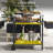Bar Cart Storage Kitchen Island with ooks, Towel