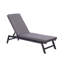 Chaise longue inclinable longue 75 po avec coussins