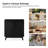 Lekiesha  Transitional 30"Tall 2 Door Accent Cabinet with Solid Wood Legs-1113186055