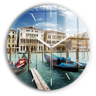 Glass Wall Clock