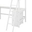 Lit mezzanine simple avec tablettes et bureau