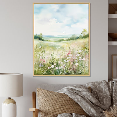 " Meadow Scenery Minimalism Serenity I "