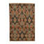 Ikat Area Rug in Brown/Orange/Dark