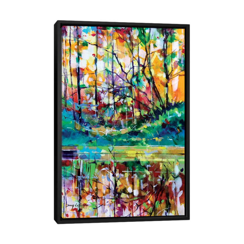 Mad Meadowcliff by Doug Eaton - Painting on Canvas, 101.6 cm H x 66.04 cm W, Black Framed