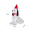 Décoration de chiot gonflable illuminé 6 pi Christmas