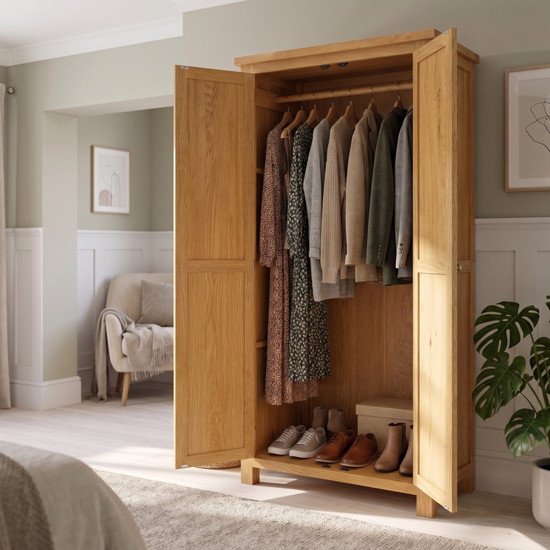 Dover 2 Door Solid Wood Wardrobe