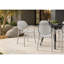 Ensemble de 4 fauteuils de salle à manger empilables modernes et contemporains de 81 cm de hauteur - Chaises de patio blanches-1825501782