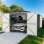 Remise de garage extérieure en métal l 10 pi x P 20 pi Lachezara