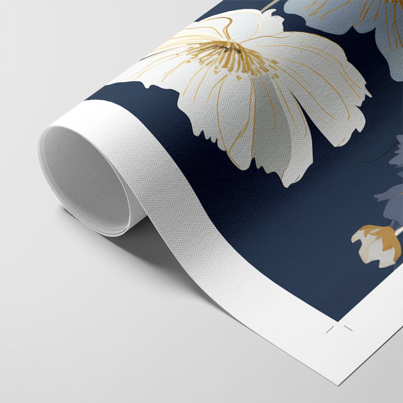 FLORAL Series CCCCLXV - Impression sur toile seulement - NON CADRE, H 12 po x l 8 po