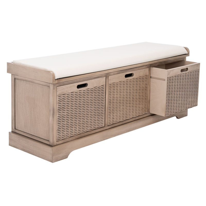 Banc de rangement à tiroirs Khloe, Sable