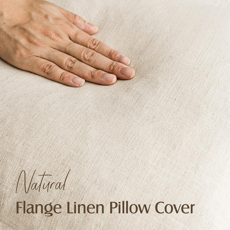 Paquet de 2, Housse de coussin en lin Soild