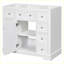 Meuble-lavabo moderne avec armoire et six tiroirs-104947409