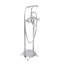 Baignoire de trempage autoportante en verre 60 po x 28 po avec robinet-59407325