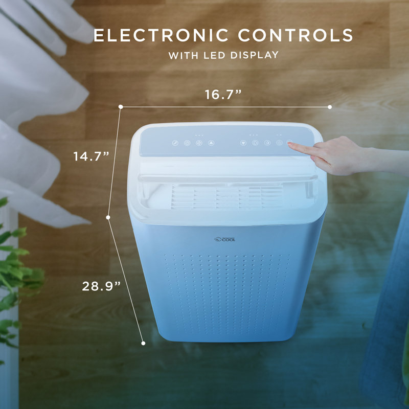 Commercial Cool 9,000 BTU Blue Portable Air Conditioner with WiFi and Alexa
